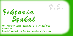 viktoria szakal business card